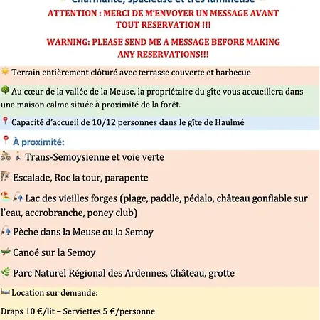 A L'oree Des Bois Vakantiehuis Monthermé